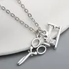 Sewing machine scissors clothing designer tailor pendant mother's day gift Pendant Necklace Jewelry good friend, clavicle chain Gift 509