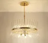 Luxury K9 Crystal Pendant Lights Living Room Restaurant Ljuskrona Takfäste Bedroom Studie Hängande Lamp Designer Lighting Myy