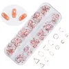 Rose Gold Hollow 3D Nail Art Decorations Mix Metal Frame Nail Rivets Shiny Charm Manicure Accessories RRA2852