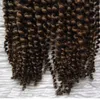 200g de trança humana a granel de cabelo sem fixação Mongolian afro extensão de cabelo encaracolado para tranças 2 pc crochet tranças 4b trançando o volume de cabelo