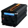 Freeshipping Inverter di potenza ad alta frequenza 24v 220v onda sinusoidale pura 1500w / picco 3000w 24VDC TO 220VAC con telecomando DISPLAY LCD