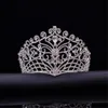 Korting luxe Rhinestone Bridal Crowns Tiaras Hoofdband Wedding Jewellies verjaardagsfeestje Prinses Crown Hair Decors Jewels Bruiden sieraden