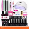 Manicure Set Nail Kit med 24W / 36W LED Nails Lamp Nails Drill Machine Nail Polish Kit Acrylic Nail Art Tools Set