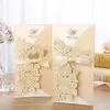 Laser Cut Gilding Convites Cartões Kit, celebração convite Imprimível para o Casamento, Chuveiro nupcial, com Envelopes e Selo Adesivo