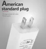 UL FCC Sertifikalı ABD Plug 5V 1A 2A USB Hızlı Şarj Cihazı Seyahat Duvar Şarj Cihazı Cep Telefonu Güç Adaptörü iphone samsung siyah beyaz