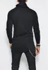 Men's High-necked Sweaters Irregular Design Top Male Solid Color Mens Casual Sweater Pullover Sweaters