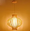 Lámpara colgante de cebolla de madera AC E27 Moder, luz colgante para salón, estudio, colgante, dúplex antiguo, iluminación sencilla para el hogar, luminaria MYY