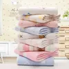 Serviette de bain bébé 6 couches coton gaze mousseline enfants couvertures literie infantile nouveau-né Swaddle enfants coton Wrap couette 80*80 cm haute qualité nouveau