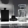 New Kind 30ml Clear and Black Refill Glass Spray Refillable Perfume Bottles Glass Automizer Empty Cosmetic Container For Travel LX1617