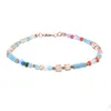 Summer Crystal Beads Anklets For Women Female Barefoot Sandals Foot Jewelry Multi Color Ankle Bracelets For Women Leg Chain Jewelry