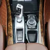 Bil Styling Center Console Gear Shift Panel Dekorationskåpa För BMW X5 E70 X6 E71 2008-2014 LHD Interior Auto Tillbehör