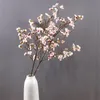 Gefälschte Kirschblüten mit langem Stiel, 39,37 Zoll Länge, simulierte Apfelblüte für Hochzeit, Zuhause, dekorative künstliche Blumen