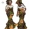 Womens 2 peças de roupa conjuntos de verão 2019 novo estilo bazin elegante mulheres conjuntos dashiki headtie tradicional vestuário africano wy1849