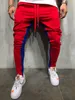 Jesień Mężczyźni Slim Fit Długie Spodnie Pot Spodnie Dostawy Dna Studia Skinny Joggers M - 2XL Rozmiary