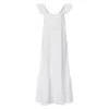 Celmia 2020 verano vestido veraniego con volantes mujeres bohemio sólido Maxi vestido Casual suelto mujer sin mangas bata Vestidos largos de talla grande