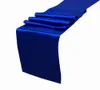 Partihandel-25st Royal Blue Satin Bords löpare 12 "x 108" Bröllopsfest dekorationer, festdekoration grossist, bästa pris gratis