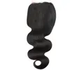 Body wave hair closurue 4x4 koronkowe zamknięcie 4 lub 5 sztuk brazylijskie body wave ludzki włos koronkowe zamknięcie