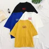 4 cores estilo japão estilo legal t-shirt mulheres caráteres chineses bordados tshirts harajuku o-pescoço de mangas curtas de verão y19042501