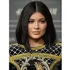 100% Human Hair Kylie Jenner Medium Lob Straight Hair Wig