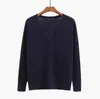 Mulheres roupas de lã malha casaco v-pescoço de v-garganta fina mais blusa de tamanho de malha de malha contínua ar condicionado casual cardigan knitwear outwear tops d6480