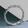 2020 New Spring 925 Sterling Silver Sparkling Daisy Flower Crown Rings for women wedding ring silver 925 Jewelry whole Jewelry8209039