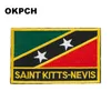 Free Shipping 8*5cm Comoros Shape Mexico Flag Embroidery Iron on Patch PT0092-R