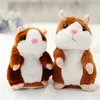 3 Colors 16m Talking Hamster Plush Party Toys Speak Sound Record Hamster Plush Animal Kids Christmas Gifts With Opp Package 10pcs