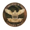 NUOVI 2020 Trump monete commemorative della moneta americana 45th presidente Donald Ricordo del mestiere Oro Argento Metal Badge Collection non-moneta