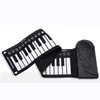 Multi Style Portable 49 Tangenter Flexibel Silikon Roll Up Piano Folding Elektronisk Tangentbord för Barn Student