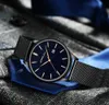 Nouveau Crrju marque hommes hommes pointeur d'or montres en acier inoxydable tenue décontractée montre-bracelet à Quartz Relogio Masculino
