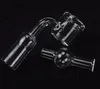 Termal Banger Bubble med Quartz Carb Cap 10mm 14mm 18mm Double Layer Quartz Banger Nail For Glass Bongs