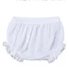 Baby Bomull Linne Shorts Sommar Flickor Bloomers Toddler Ruffle Triangle PP Korta Byxor Baby Boys Solid Färg Kort Byxor Barn Shorts Zyq220