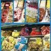 Large Capacity Ice Cream Display Cabinet Commercial Ice Porridge Showcase Hard Ice Cream Storage Machine Glass Door Freezer Cabinet