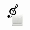 Cartoon Music Vinyl Switch Sticker Stores Dekorera fönster till glasdörrbutik dekal