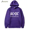 Lead Ac DC Hoodie Men Hip Hop Rock Band Acdc Sweatshirt Man Casual Streetwear Jacka Hoody Sweatshirts Män Kvinnor Varumärke Kläder