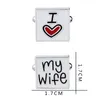 New Arrival I love My Wife Cuff Links Men Shirt Charm Cufflinks Wedding Party Jewelry Free Shipping