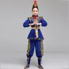 Vêtements de théâtre chinois pour femmes, vêtements de danse classique, bleu d'opéra, costume Hua mulan, Festival, Cosplay, vêtements de scène, actrice