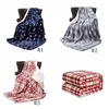 152 cm * 230 cm Flanell Fleece Plaid Decke Warme Weiche Gestreifte Decken Doppel Teppich Plüsch Cape Tragbare Bettwäsche Windeln GGA2672