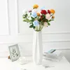 Artificial Peony Flower 3 Heads Long Plastic Stem Silk Flowers Garden Party Wedding Bouquet Bridal Peony Decorcoration