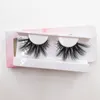 3D mink eyelashes handmade lashes with marble paper boxes custom private label packaging strip eyelash vendor