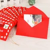 Santa Claus Red Christmas Greet Enveloppe Pendant Toy Christmas Decor Decor Sacs de cadeaux Girls CARDES École Accessoires de mariage ACCESSOIRES 3745290