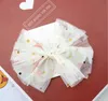 Princess Lace Hair Clips With Bling Stars Hairpins For Girls Glitter Knot Hair Bows Fashion Kids Headwear Hair Accessories GB924