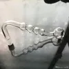 Cachorro de vidro transparente de quatro esferas de boleta, acessórios para tubos de água de vidro