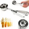 Premium Easy to Use Manual Stainless Steel Ice Cream Baller Ice Cream Scoops Ice Cream Spoon LX7439