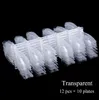 120pcs ovala form falska nageltips transparent naturliga faux ongles display palett för naglar konstdesign manikyr verktyg be1030