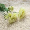 3 huvuden Fake Artificial Eustoma Grandiflorum Lisianthus Bouquet Christmas Wedding Party Home Dekorativ blomma gren