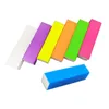 10pcs 7 Colors Sponge Nail File Buffer Block For UV Gel Polish Manicure Pedicure 4 Side Sanding Nail Art Tools White Files