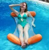 Flotteur de piscine eau gonflable hamac lit flottant chaise d'eau chaise longue piscine d'eau anneau de bain flotteurs matelas flottant jouet