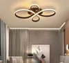 Nowy Hot RC Biały / Kawa Wykończenie Nowoczesne Lampy Sufitowe do salonu Sypialnia Study Pokój Dimmable Dimmable Chandelier Fixury Myy