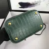 Newset AlligatorBucket حقيبة اليد حقائب الكتف سيدة ريال جلد اليد النسائية رسول حقائب CROSSBODY حقيبة محفظة